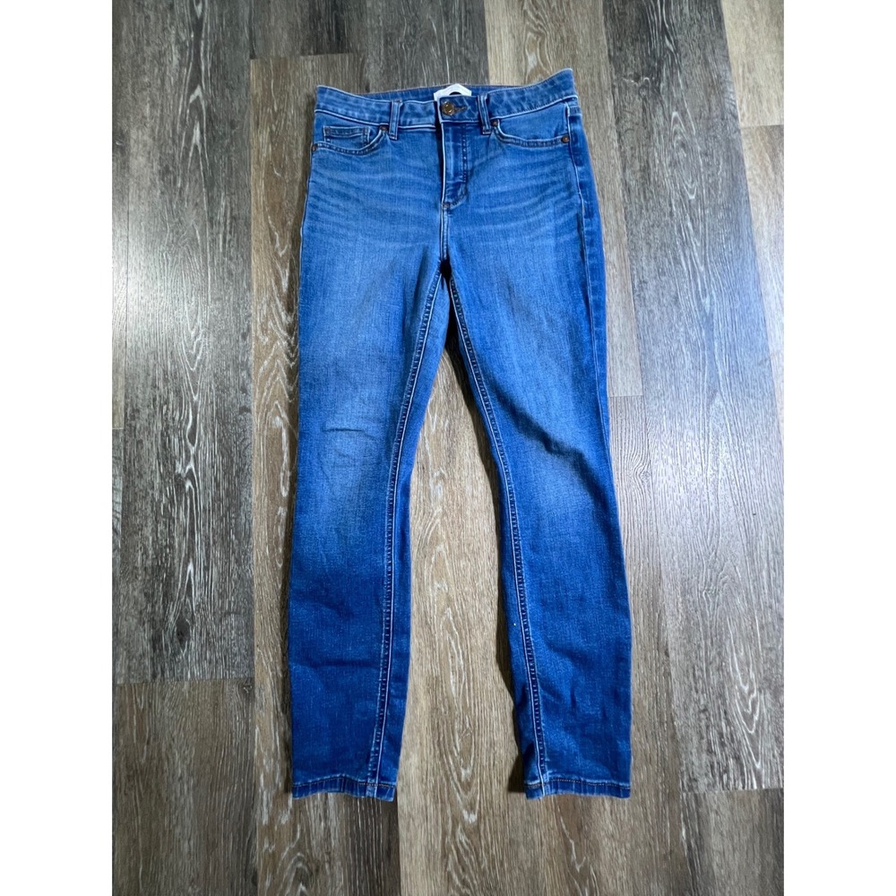 LC Lauren Conrad High Rise Skinny Jeans Womens 6 Blue Stretch Denim 5004